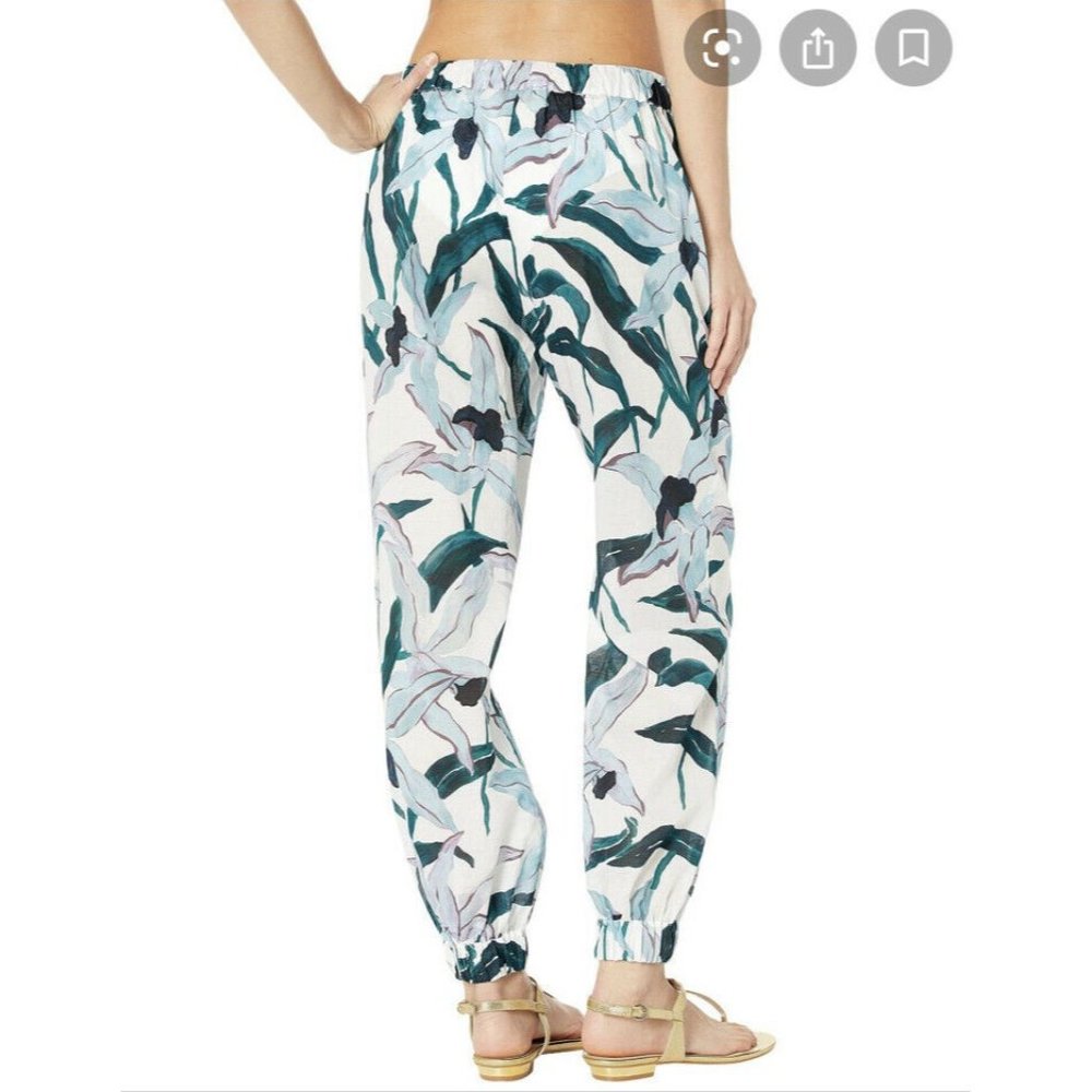 Tory Burch Printed Beach Pant Joggers NWT Small - Picture 4 of 8